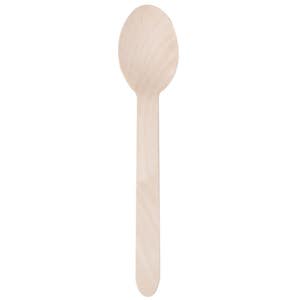 Eco Friendly Birch Wood Disposable Spoons: Rustic Party Tableware, MADE IN USA