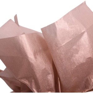 Rose Gold Metallic Tissue Paper, Tissue Paper, Bulk Tissue Paper, Gift Wrapping, Packaging, Rose Gold Packaging, Gift Packaging, Rose Gold