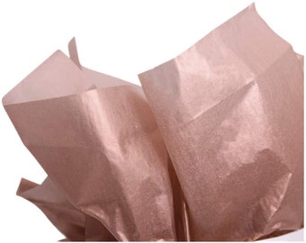 Rose Gold Metallic Tissue Paper, Tissue Paper, Bulk Tissue Paper, Gift Wrapping, Packaging, Rose Gold Packaging, Gift Packaging, Rose Gold