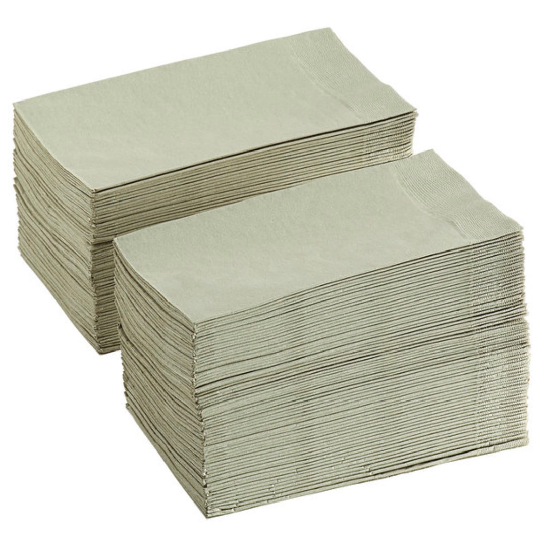 Sage Green 2-ply Paper Dinner Napkins, Sage Green Dinner Napkins, Sage ...