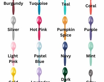 25 Colorful Plastic Spoons: Heavyweight Disposable Party Cutlery