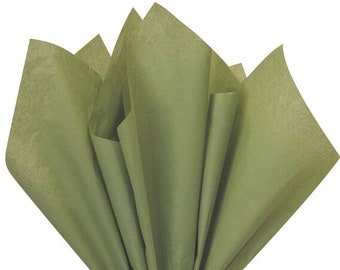 Olive Green Bulk Tissue Paper, Tissue Paper, Bulk Tissue Paper, Gift Wrapping, Packaging, Olive Green, Gift Packaging, Crafts Supply, Olive