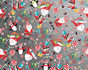 Papier de soie Snow Joy Christmas : emballage cadeau père Noël et bonhomme de neige (20 x 30 pouces, 10/25 feuilles)