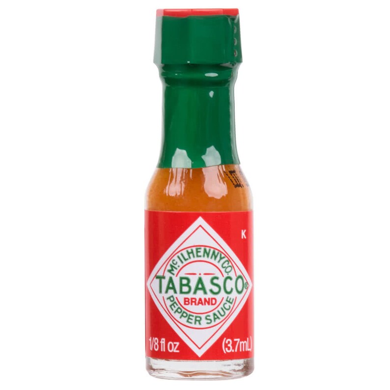 12ct 0.125oz Mini Tabasco Sauce Bottles Party Wedding Etsy