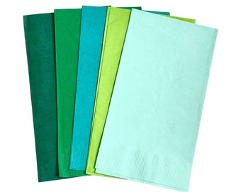 Green Theme Party Lunch Napkins, Dinner Napkins, Lunch Napkins, Party Supply, Wedding Supply, Wedding, Party, Decorations, Decor, Tableware