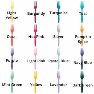 25Ct Color Plastic forks, Party Cutlery Set, Party Flatware, Disposable Flatware, Disposable Cutlery, Party Utensils, Kids Party Utensils