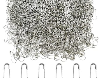 Épingles à nourrice calebasse argentée : vêtements, travaux manuels et étiquettes pour vêtements (250-1000 pièces, 0,87 po.)