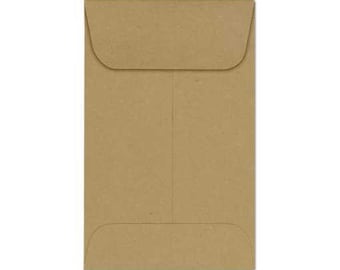 Seed Packet Envelopes, Mini Brown Kraft Seed, Recycled Kraft Seed Envelopes, Brown Kraft Coin Envelopes,Seed Envelope Wedding Favors 3&quot;x4.5&quot;