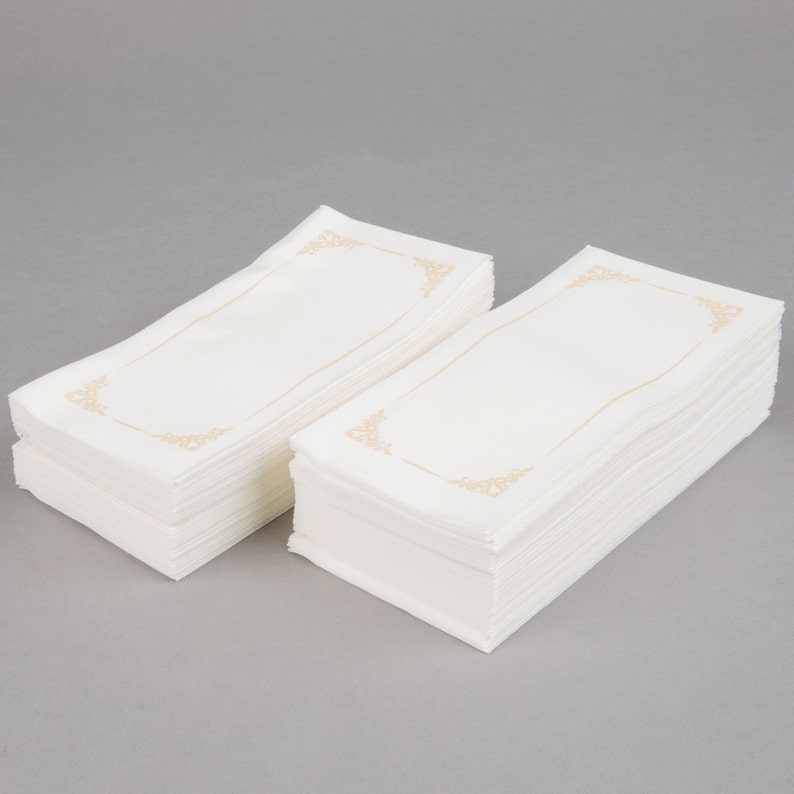 Wedding Napkins Dinner Napkins Party Wedding Supplies Wedding Napkins 50 Gold Linen Feel Disposable Napkin Party Supplies Decor