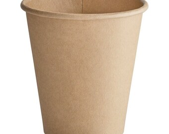 8-12oz Kraft Poly Hot Cups, Kraft paper cups, kraft coffee paper cups, Cups for Hot Beverages,Recycle Kraft Paper Cups,Disposable Paper Cups