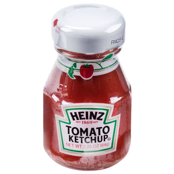 2.25oz Mini Ketchup Glass Bottles Mini Bottles Favors Party