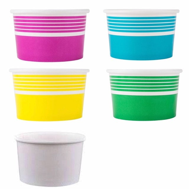20x Paper Cup Color Paper Disposable Drinking Cups Birthday