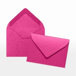 Mini enveloppes rose fuchsia métallisé,Mini enveloppes,Enveloppes pour cartes-cadeaux,Étiquettes à cadeaux,Enveloppes,Cadeau de mariage,Baby Shower, Anniversaire, Faire-part