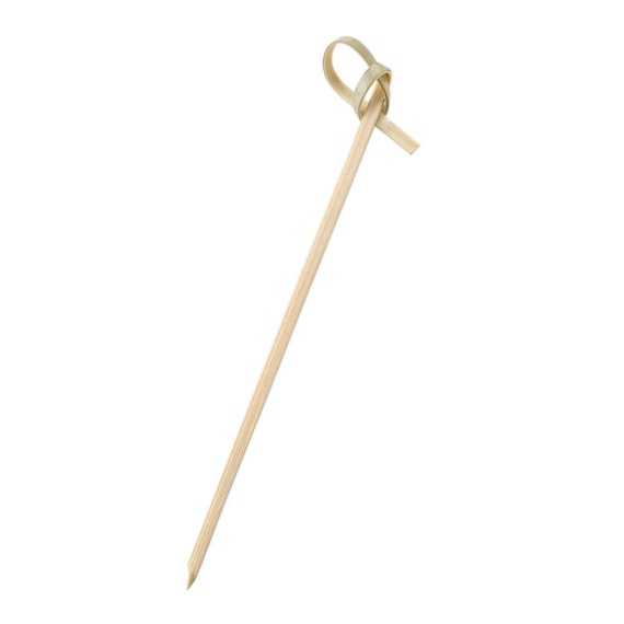 Bamboo Knot Skewers 4" - Cocktail Appetizer Picks (100-1000Ct)