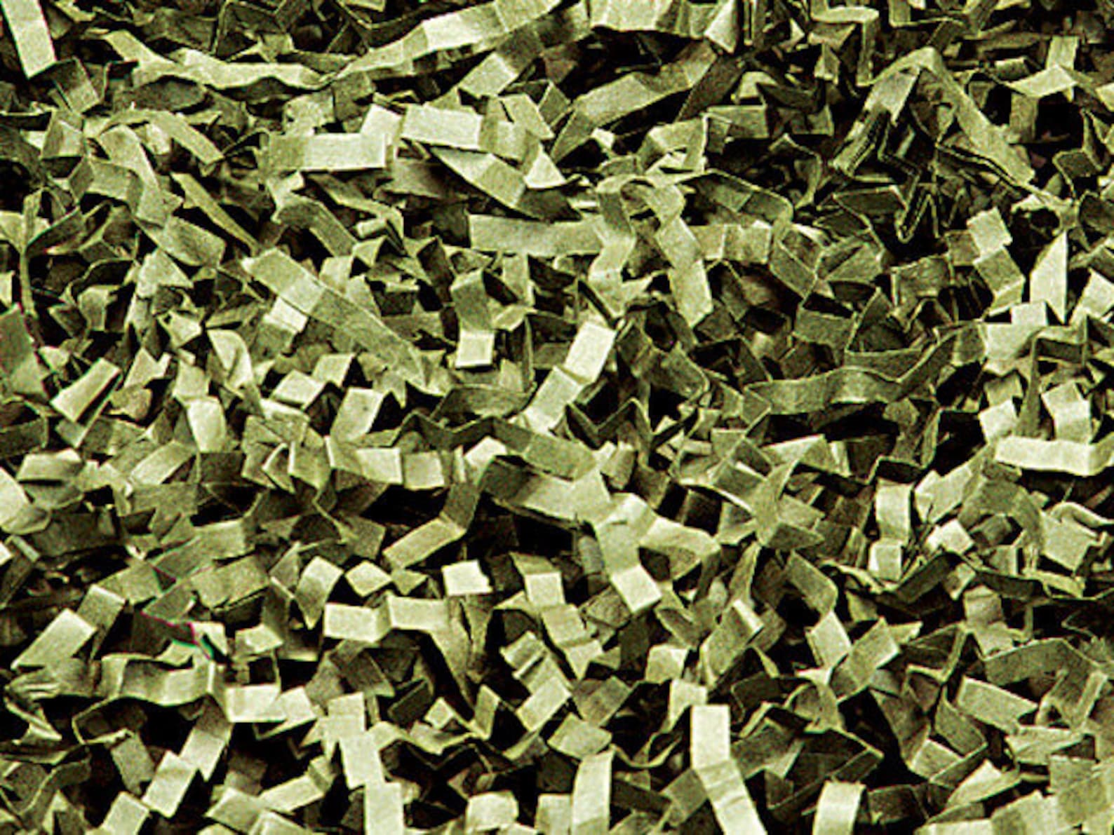 Olive Green Crinkle Cut Shred Crinkle Paper Shred Gift Etsy