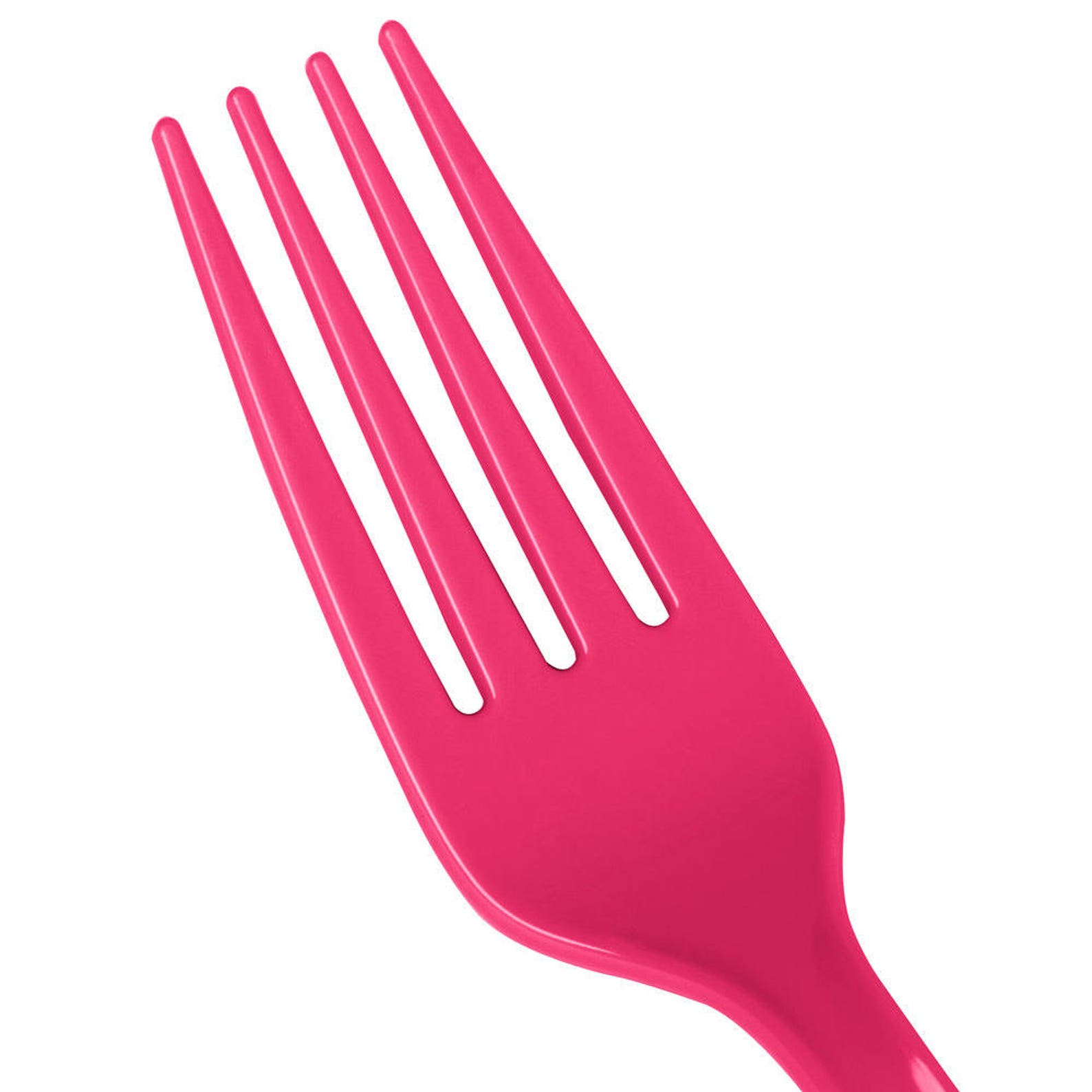 2550Ct Hot Pink Plastic Forks Plastic Forks Tableware Etsy