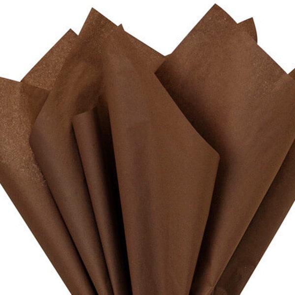 Chocolate Bulk Tissue Paper, Tissue Paper, Bulk Tissue Paper, Gift Wrapping, Packaging, Brown Tissue Paper, Gift Packaging, Crafts Supply