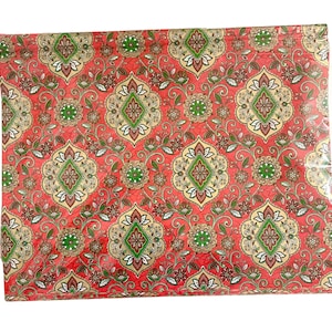 Red Tapestry Tissue Paper-20x30",Design Tissue Paper,Gift Tissue Paper,Gift Packaging,Gift Wrap,Tissue Paper,Xmas Gift,Wedding,Birthday