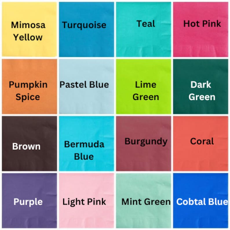 Puede incluir: Una carta de colores con 16 colores diferentes, incluyendo Amarillo Mimosa, Turquesa, Teal, Rosa intenso, Especia de calabaza, Azul pastel, Verde lima, Verde oscuro, Marr&oacute;n, Azul de Bermudas, Borgo&ntilde;a, Coral, P&uacute;rpura, Rosa claro, Verde menta y Azul cobalto.