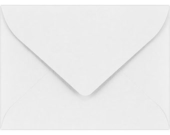 Mini White Envelopes: Gift Card, Tags, Notes (2 11/16" x 3 11/16")