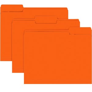 25CT Orange Standard File Folder, Kraft file folder, Eco-Friendly, Kraft Paper, Kraft Supplies, Stationary, Business, Folders, Recyclable