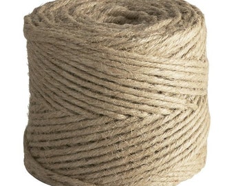 5Ply Natural Jute Twine 1lb Tube, Jute Twine, Twine, Natural Jute Twine, Natural Twine, Eco-Friendly Packaging Twine, Eco Friendly Twine