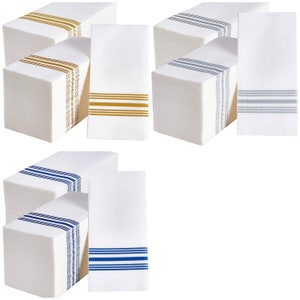 White Gray Linen Feel Disposable Napkin,Disposable Guest Towels.Wedding Napkins,Dinner Napkins, Wedding Supply, Party Supply,Napkins,Wedding