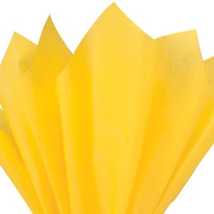 Yellow Tissue Paper-20x30”,Gift Tissue Paper,Gift Packaging,Gift Wrap,Tissue Paper,Baby Shower Gift,Wedding,Birthday Gift,Xmas Gift