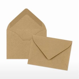 Mini enveloppes kraft d'épicerie, Mini enveloppes, Enveloppes pour cartes-cadeaux, Étiquettes pour cadeaux, Enveloppes, Cadeau de mariage, Baby Shower, Anniversaire, Faire-part