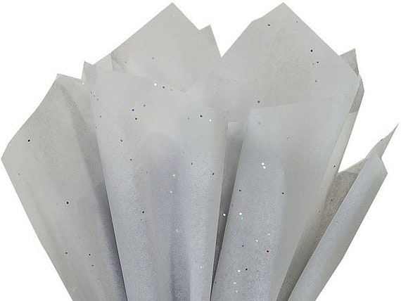 Gray Tissue Paper Glitter,20 x 30, Gray Sparkle Tissue Paper,Christmas  Gift, Birthday Gift,Anniversary Gift,Valentines Gift,Gift Packaging