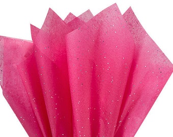 Hot Pink Glitter Tissue Paper, Tissue Paper, Gift Wrapping, Packaging, Pink Tissue Paper, Pink Packaging, Gift Packaging,Pink Glitter Tissue