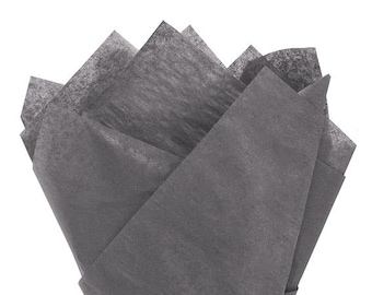Charcoal Gray Recycled Tissue Paper - Gift Wrap, Packaging (20x30")