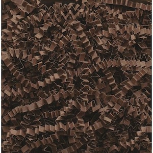 May include: Brown shredded paper, also known as crinkle cut paper, is a popular choice for gift wrapping and packaging. It is made from recycled paper and is biodegradable.