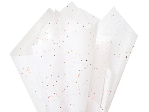 Brillo de papel de seda blanco, 20 x 30, papel de seda con brillo de oro  rosa, bolsas de regalo, brillo de oro rosa, envoltura de regalos, papel de