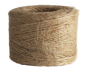 1 Ply Natural Jute Twine 1/5lb Tube, Jute Twine, Twine, Natural Jute Twine, Natural Twine, Eco-Friendly Packaging Twine, Eco Friendly Twine