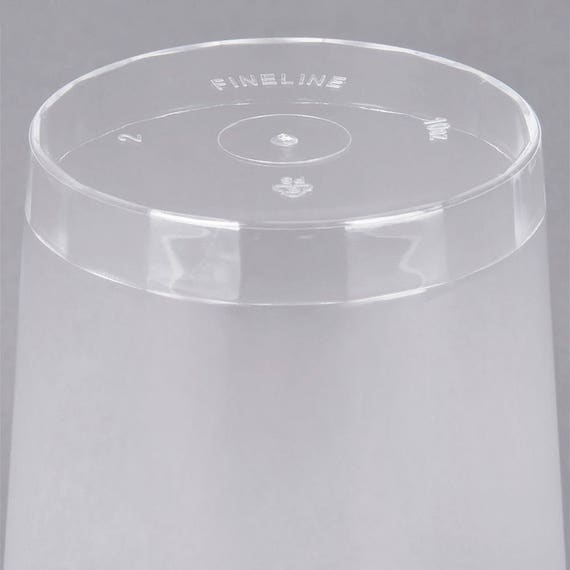 Vasos de plástico duro transparente de 50 ct 10 oz, suministros