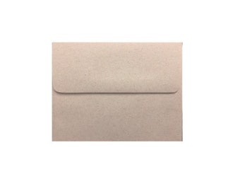 A7 Kraft Envelopes: 100% Recycled Beach Kraft, 5.25 x 7.25"