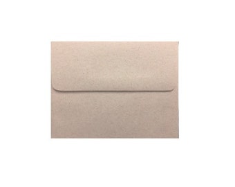 A7 Beach Kraft Envelopes, 5.25 x 7.25”, Envelopes, kraft envelopes, stationary, Kraft Paper, Rustic, Office Supplies, Party, Wedding