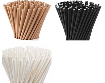 Biodegradable Jumbo Paper Straws,Eco-Friendly Disposable Paper Straws,Bulk Pack of Compostable Paper Straws for Party Cocktails and Weddings