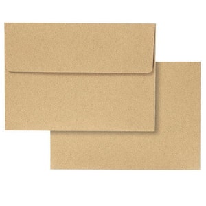 Enveloppes Kraft, 5 x 7 pouces, Enveloppes marron, Enveloppes A7, Enveloppes pour cartes, Enveloppes en papier kraft, Enveloppes pour invitations, Enveloppes pour cartes postales