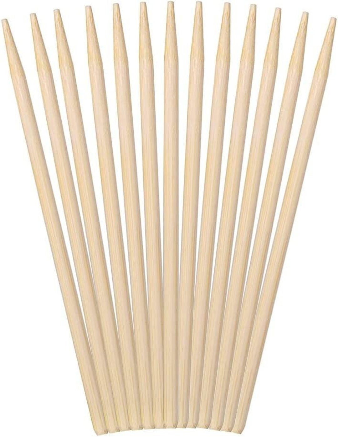 Bamboo Semi Point Corn Dog Candy Apple Round Skewers