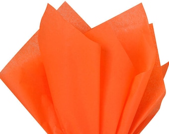 Orange Recycled Tissue Paper - Gift Wrap, Packaging (20x30")