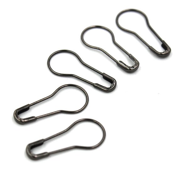 Safety Pins Pear Shape Metal Clips Brooch For Cloth Garment Tags 1000 Pieces/lot Safety Pins Pear Shape Metal Clips Brooch For Cloth Garment Tags 1000 Pieces/lot