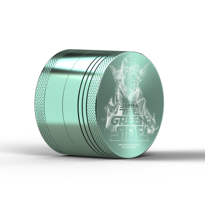 Herb Grinder Green YODA Laser Engraved 4 Pieces Cooking Etsy