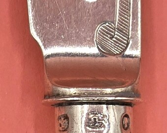 アンティーク ビクトリア朝 ホールマーク付き 純銀製 バターナイフ