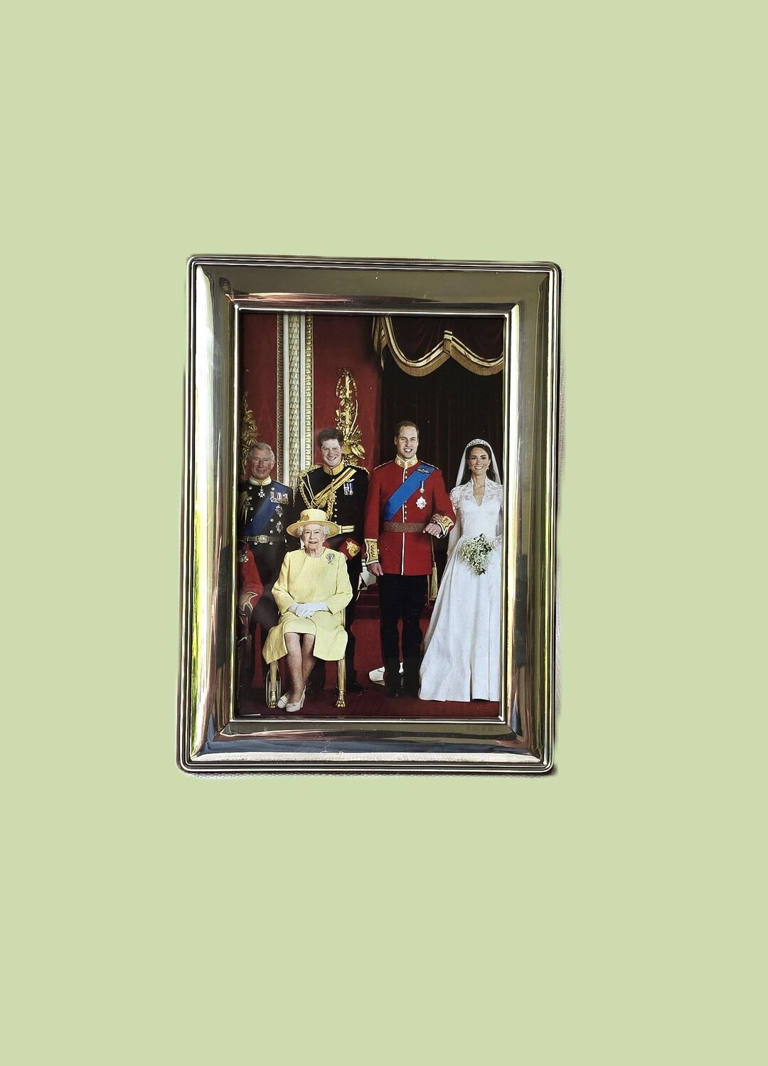 ヴィンテージ ホールマーク付き スターリングシルバー フォトフレーム