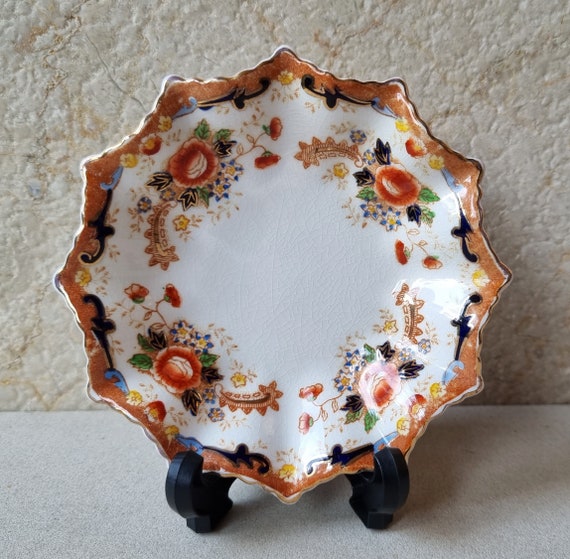 Vintage Japanese Manto Ware Scalloped Edge Porcel… - image 2