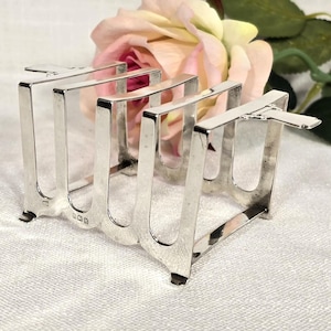 Antique sterling silver toast rack - Etsy 日本