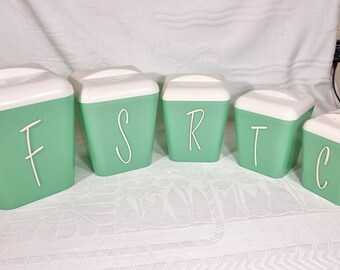 Gayware Fethalite Australia Vintage 1950s Five Graduated Canister Set