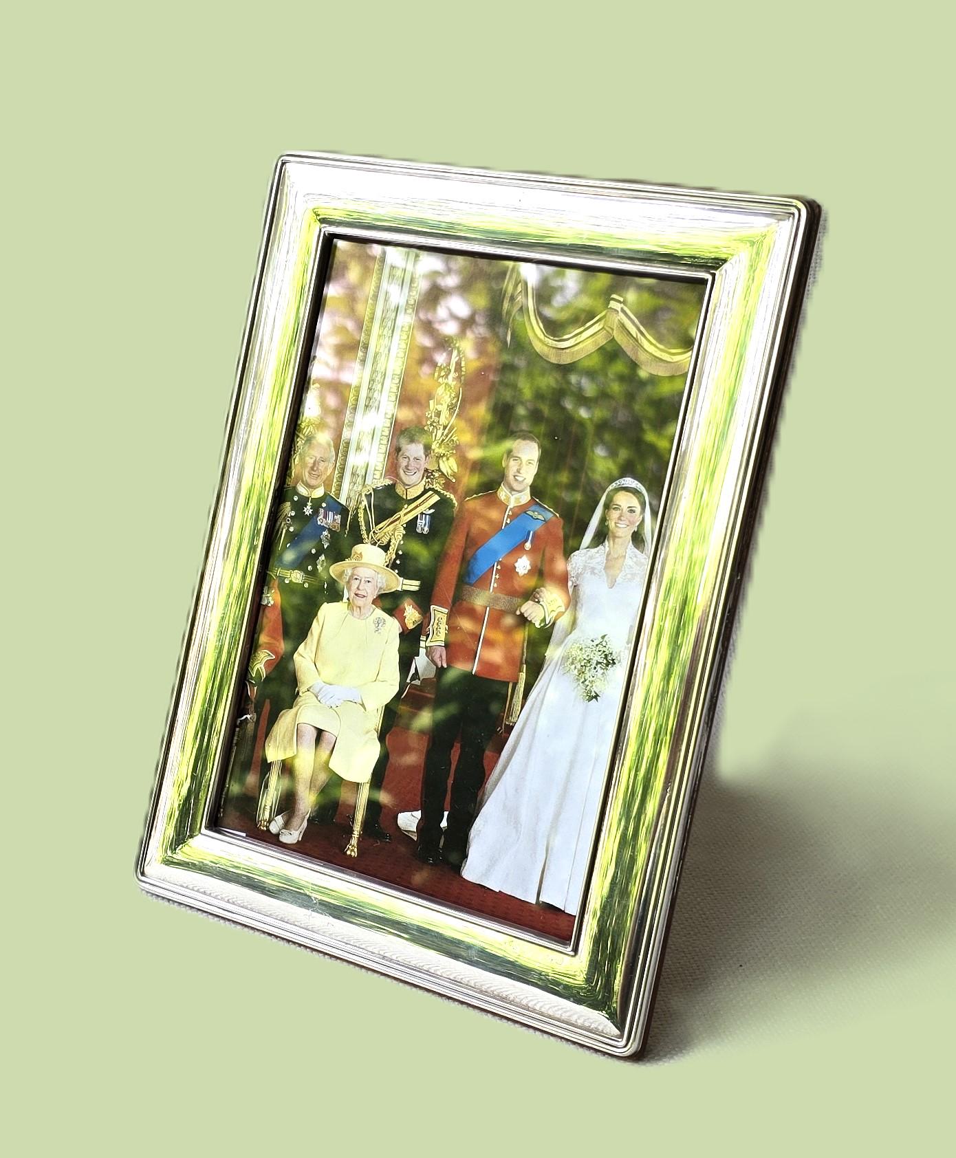 ヴィンテージ ホールマーク付き スターリングシルバー フォトフレーム